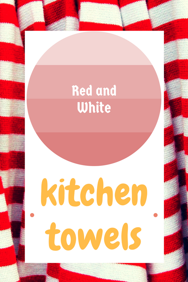 Red and White Kitchen Towels