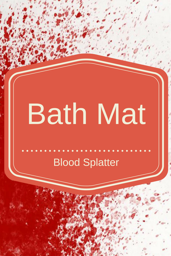 Blood Splatter Bath Mat