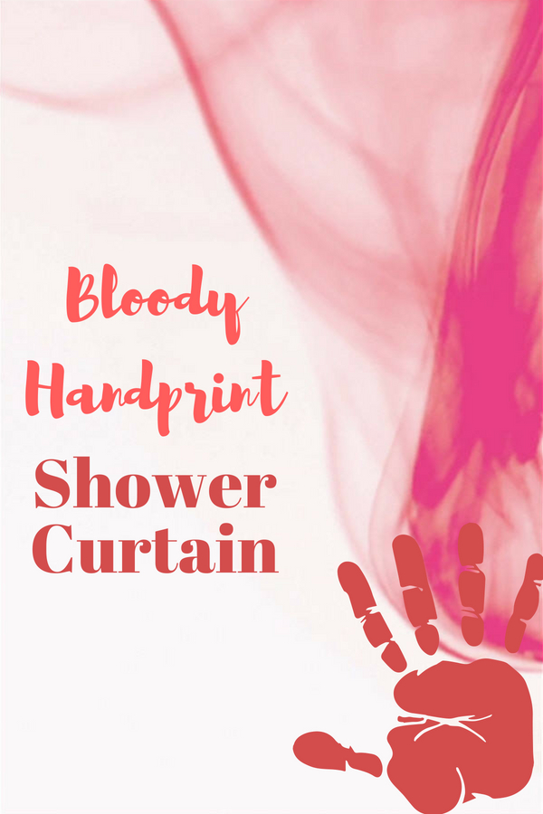 Bloody Handprint Shower Curtain