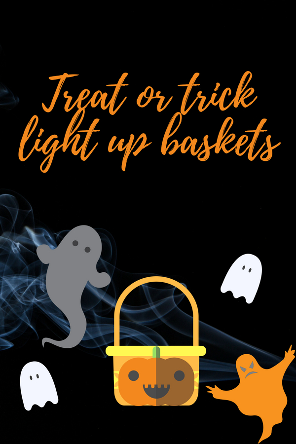 Light Up Halloween Buckets