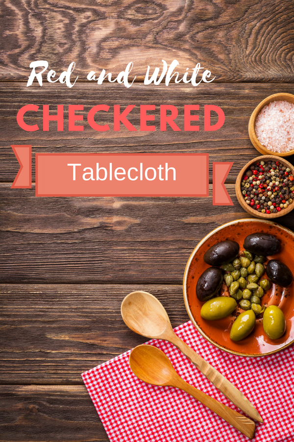 Red and White Checkered Tablecloth