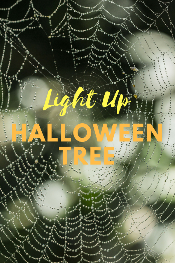 Light Up Halloween Tree