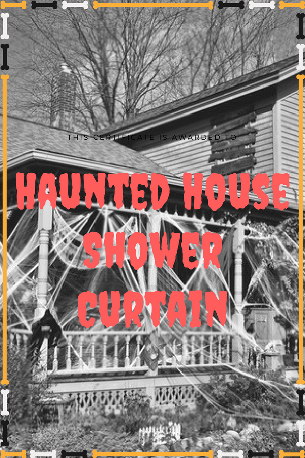 Haunted House Shower Curtain