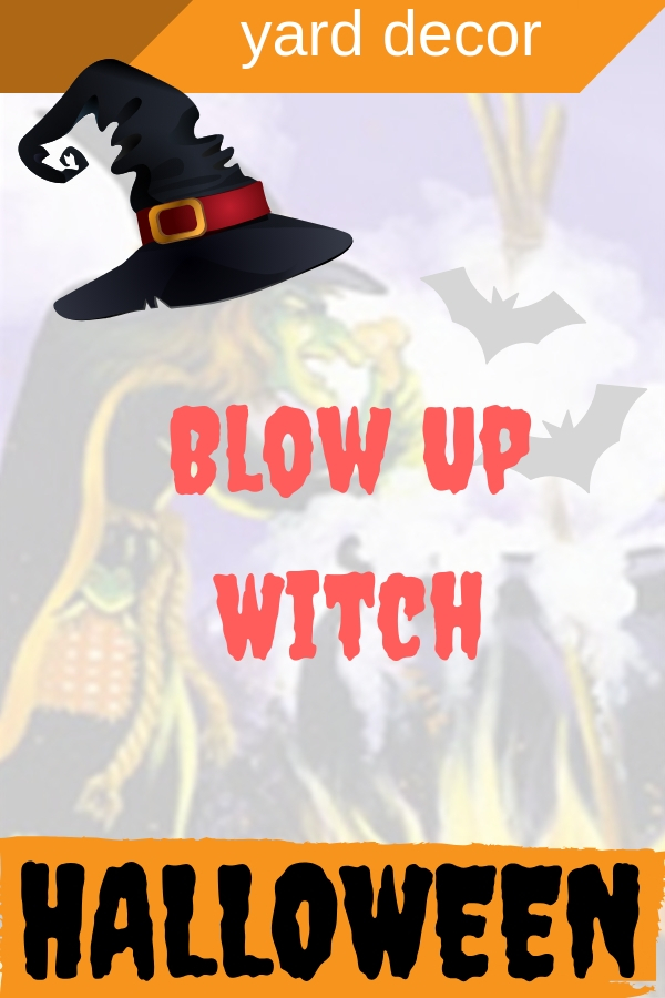 Halloween Blow Up Witch Yard Decorations