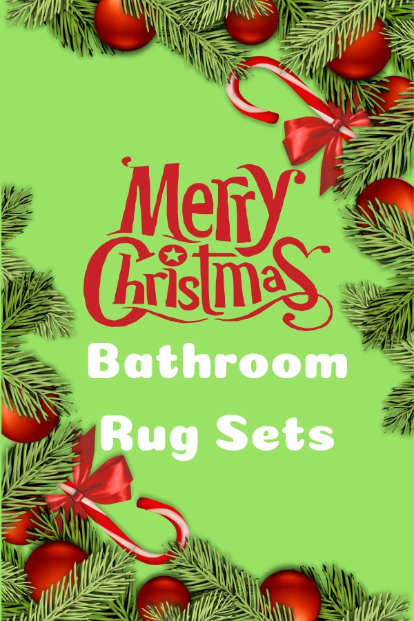 Christmas Bathroom Rug Sets