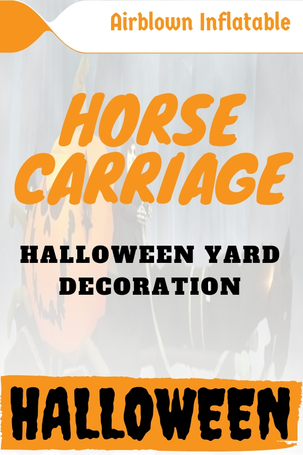 Halloween Inflatable Horse Carriage