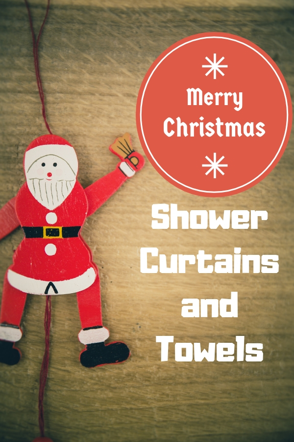 Christmas Shower Curtains and Towels