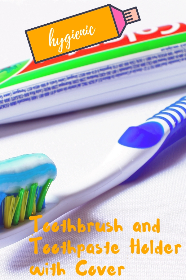 Toothbrush and Toothpaste Holder with Cover