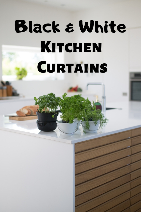 Black and White Kitchen Curtains