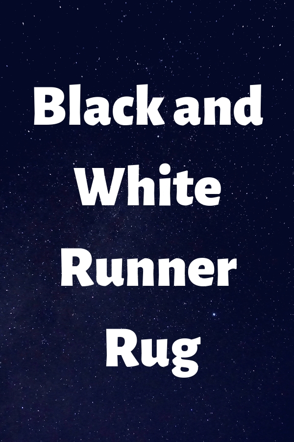 Black and White Runner Rug