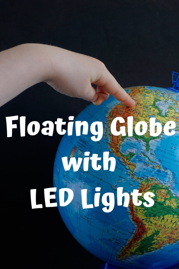 Floating Globe with LED Lights