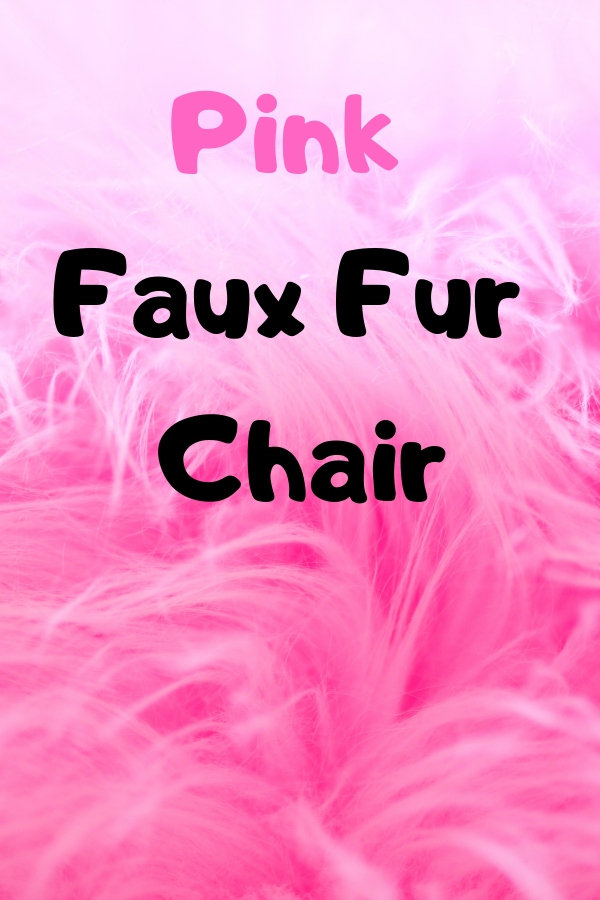 Pink Faux Fur Chair