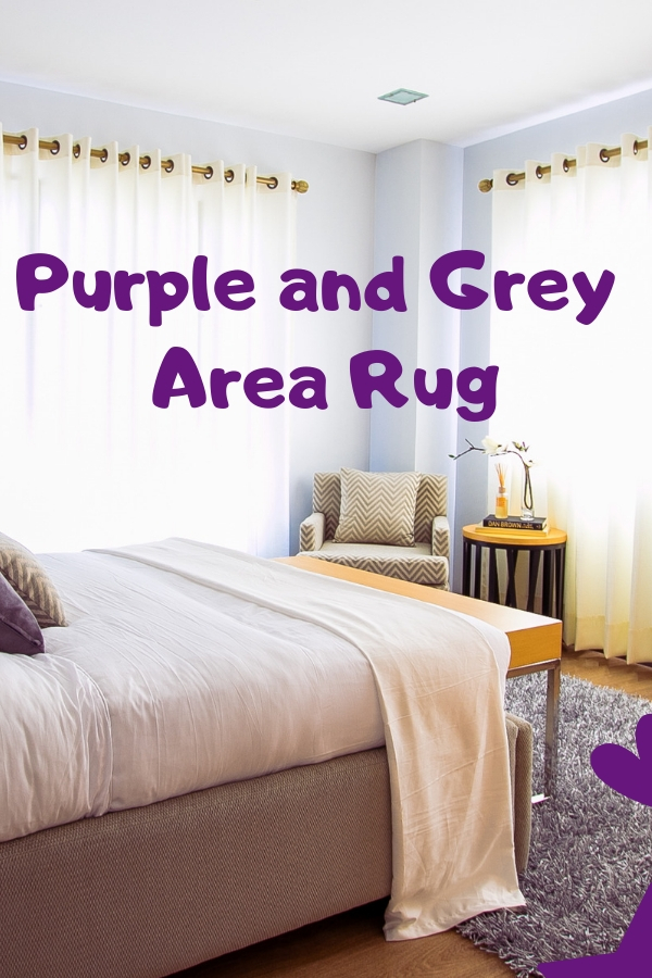 Purple and Grey Rug