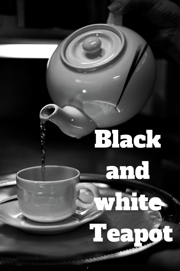 Black and White Teapot