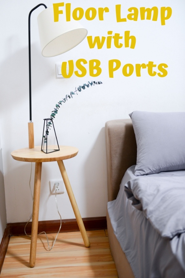 Floor Lamp with USB Ports