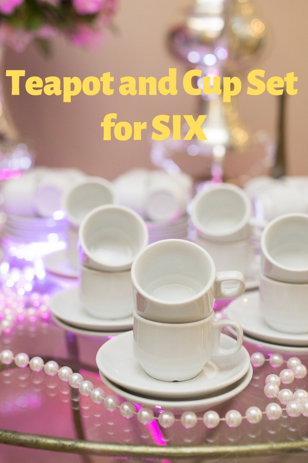 Teapot and Cup Set for Six