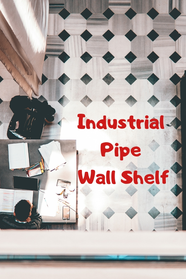 Industrial Pipe Wall Shelf