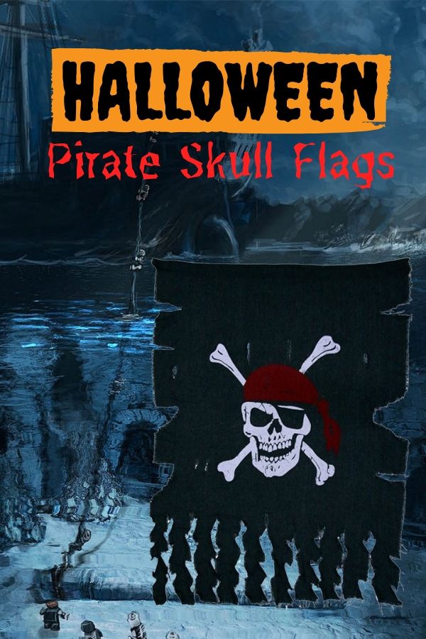 Halloween Pirate Skull Flags