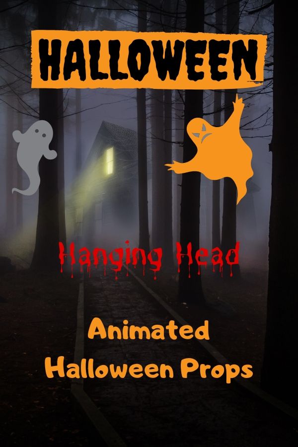 Spooky Hanging Head Animated Halloween Props