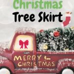 Christmas Tree Skirt with Red Truck