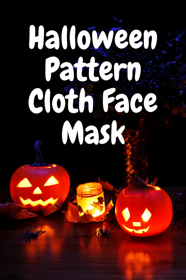 Halloween Pattern Cloth Face Mask for Adult