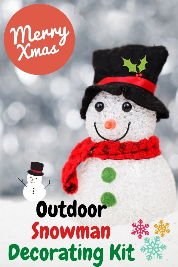 Outdoor Snowman Decorating Kit