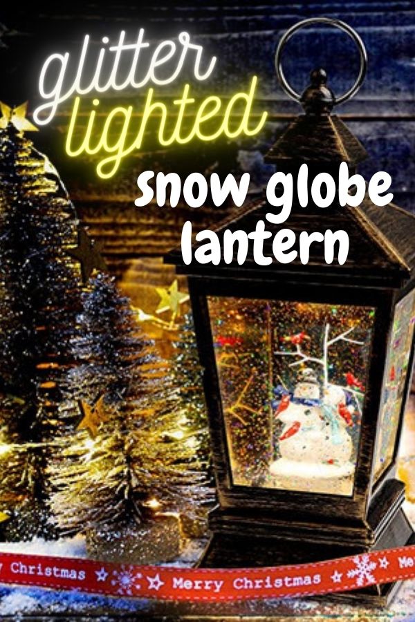 Lighted Christmas Snow Globe Lanterns