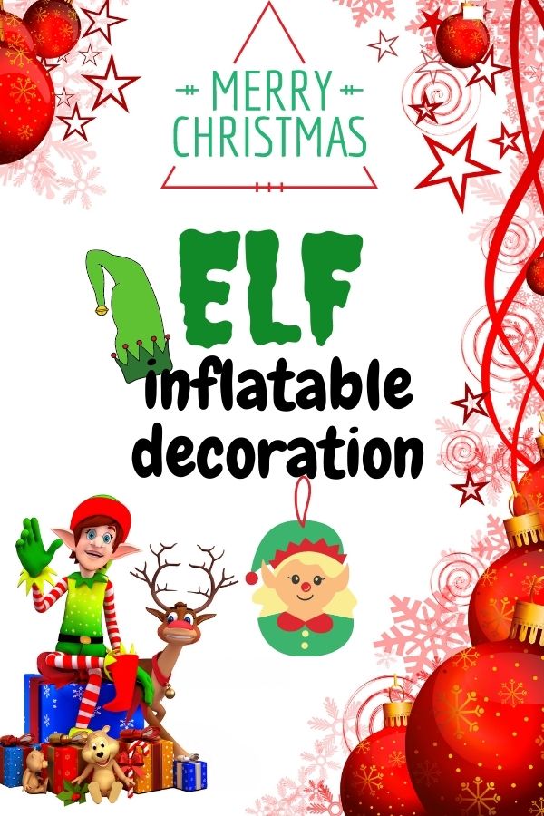 Inflatable Elf Christmas Decoration