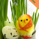 mini fluffy easter chick decorations
