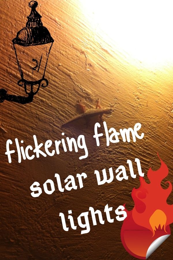 Flickering Flame Solar Wall Lights