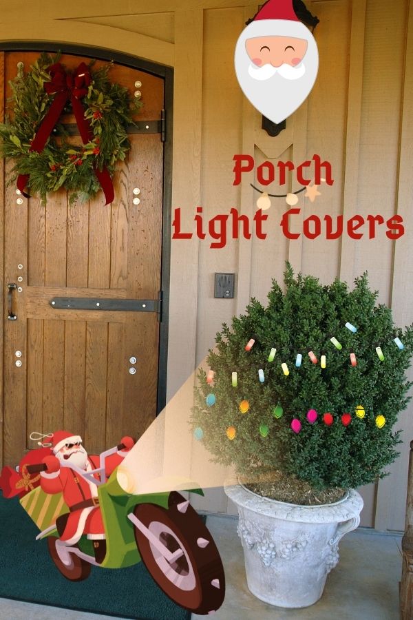 Porch Light Covers for Christmas Decoration