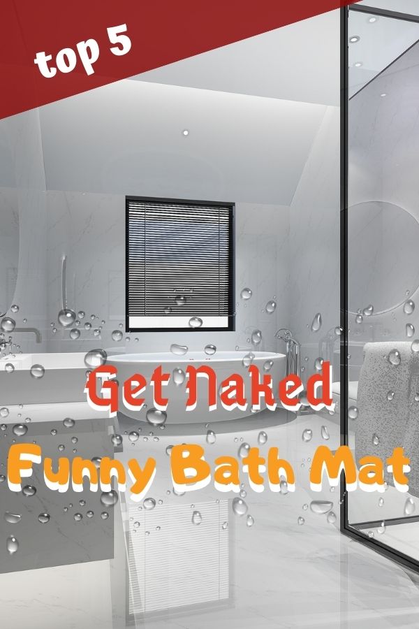 Get Naked Funny Bath Mat Cheery Room