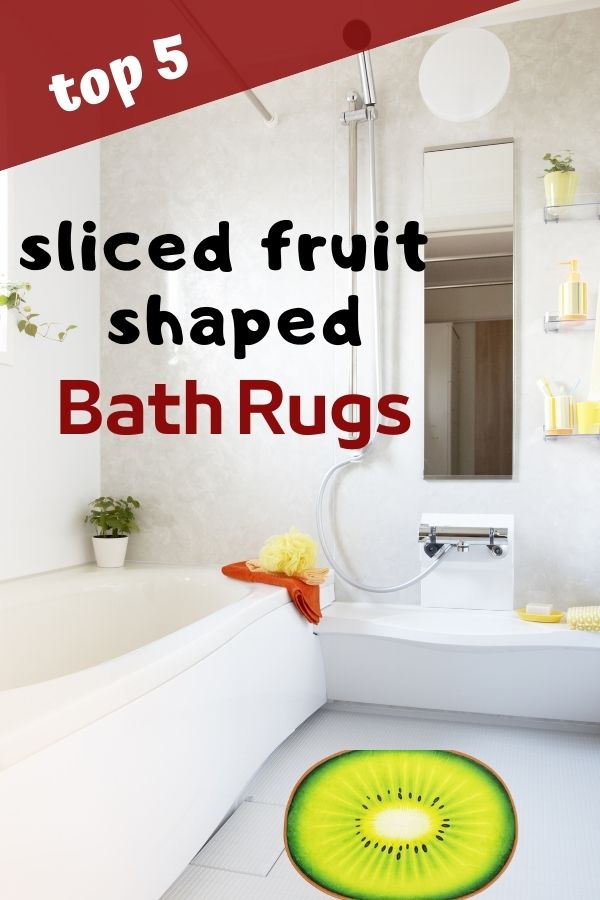 Sliced Fruit Shaped Bath Rugs