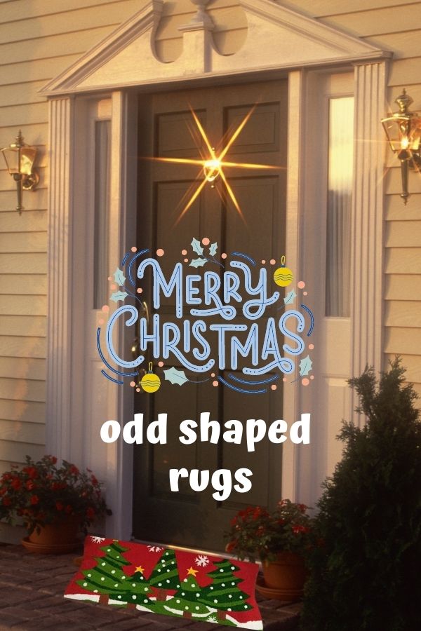 Christmas odd shaped rugs